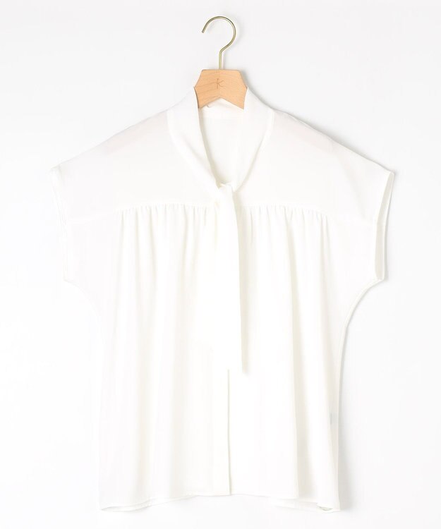 組曲 ライトデシンボウタイ ブラウス アイボリー系