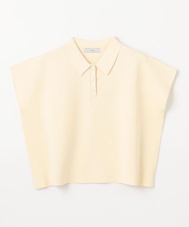 ANY ミラノリブニットポロ バニラ