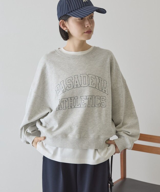 AMERICAN HOLIC カレッジロゴドルマンスウェット Light Gray Mixture