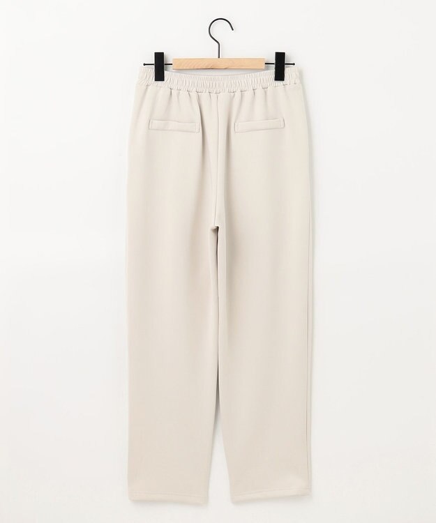 SHARE PARK LADIES 【洗える】ストレッチポンチ テーパードパンツ アイボリー系