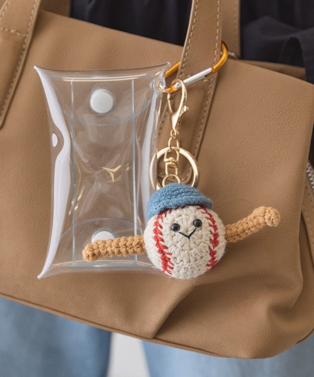 AMERICAN HOLIC ポーチin野球くんチャーム Ivory