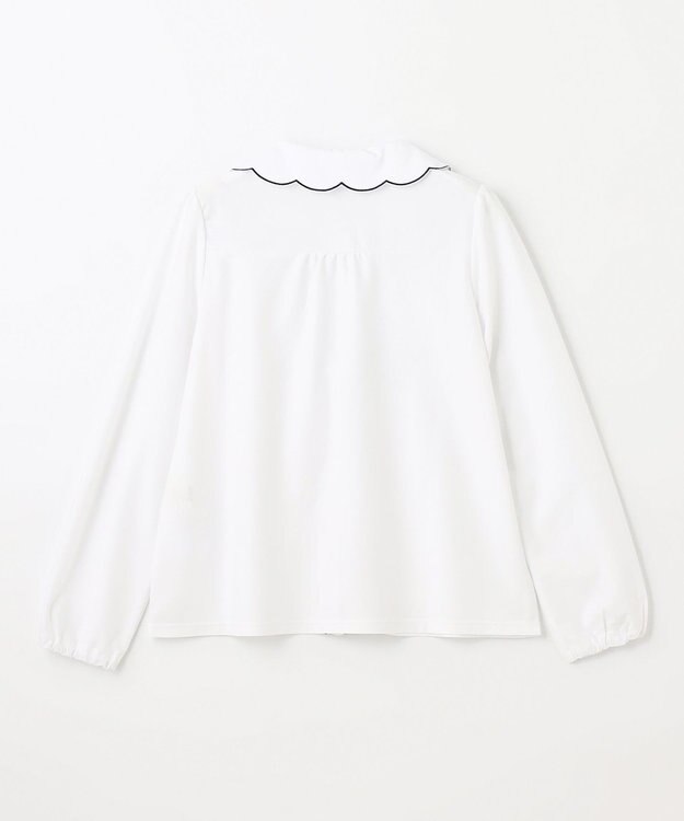 組曲 KIDS 【150-160cm】ツイル天竺 ブラウス オフホワイト系