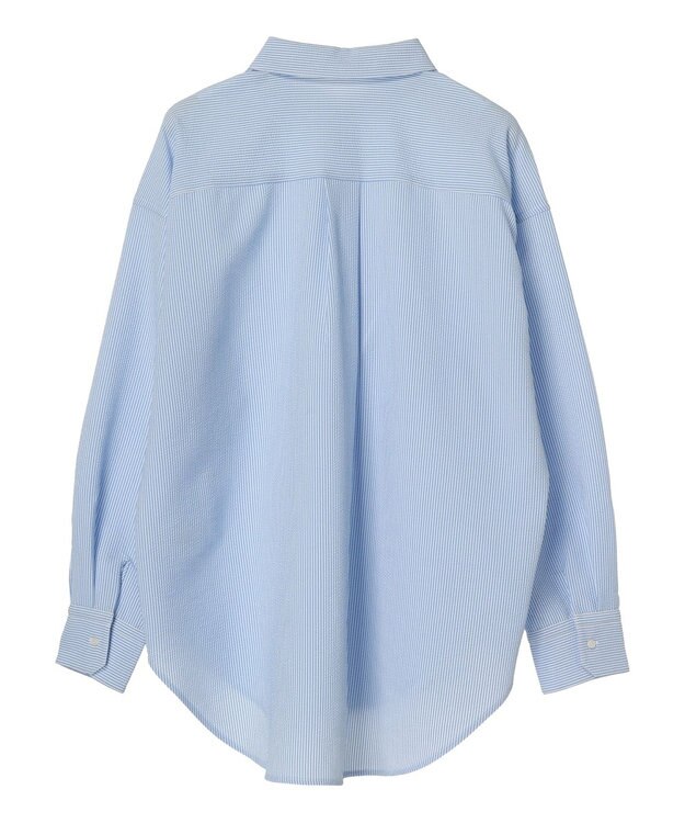 Green Parks ゆったりサッカーシャツ Sax