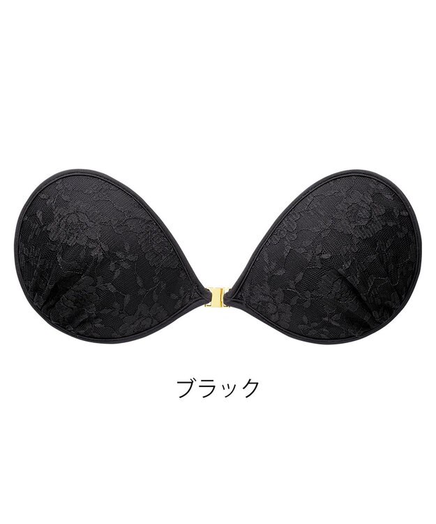 BRADELIS New York 【NuBra / ナチュラルタイプ】ヌーブラ・エアーライト ノエジア  蒸れにくい バックレス コレクション デザインヌーブラ 正規品 ブラック