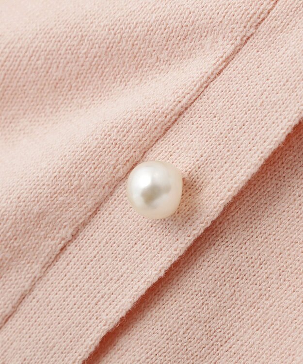 Maison de FLEUR ビジューリボンカーディガン Pink