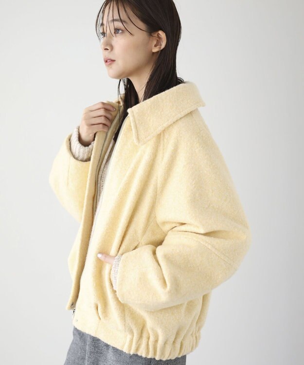 Green Parks ２ＷＡＹカラーコクーンブルゾン Yellow