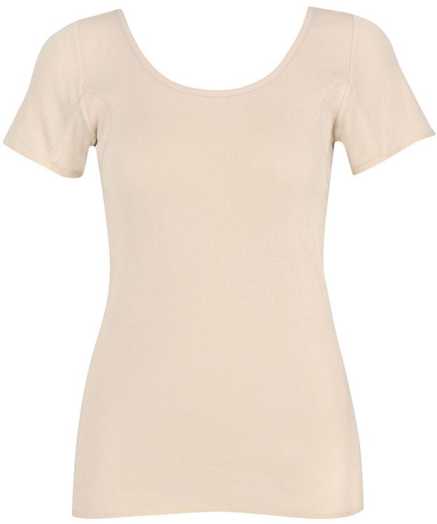 Wing インナー 綿100％ 抗菌防臭(身生地) フラット仕上げ(裾・袖口) 【綿100％ ひびきにくいタイプ】 3分袖 半袖 春 夏 EL1375 ウイング／ワコール ベージュ