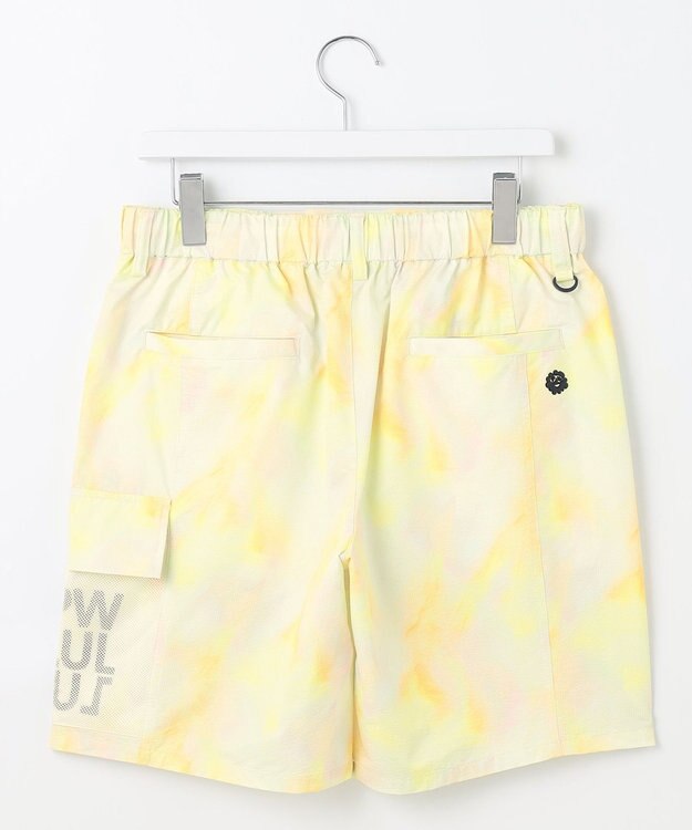 PW CIRCULUS 【MEN】タイダイ メッシュカーゴショーツ ゴルフ イエロー系5