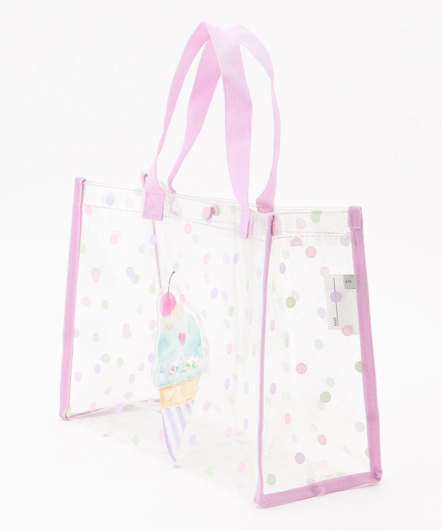 ANY KIDS シャラシャラ プールバッグ ラベンダー×アイス