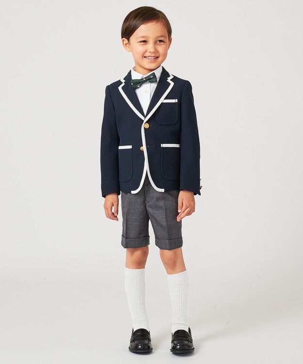 J.PRESS KIDS 【110-130cm】ウールサージ ハーフパンツ グレー系