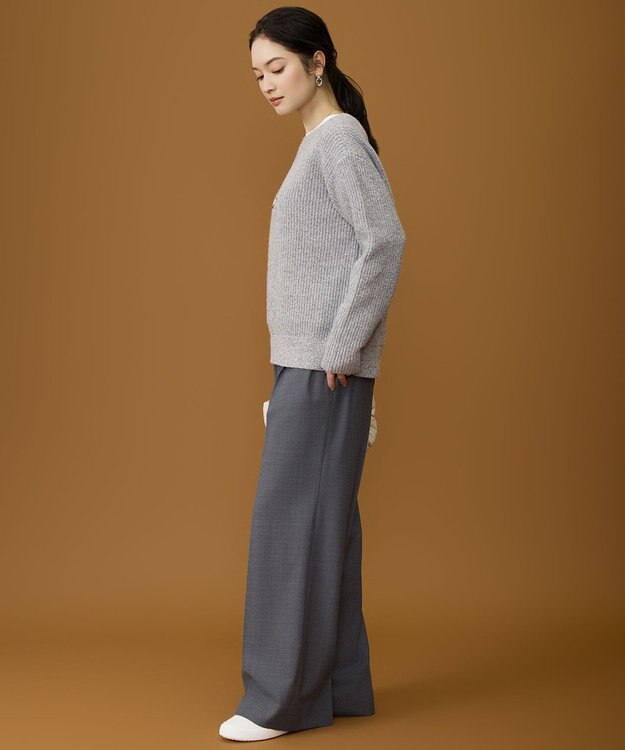 自由区 L 【カタログ掲載】カラーメランジ ニット グレー