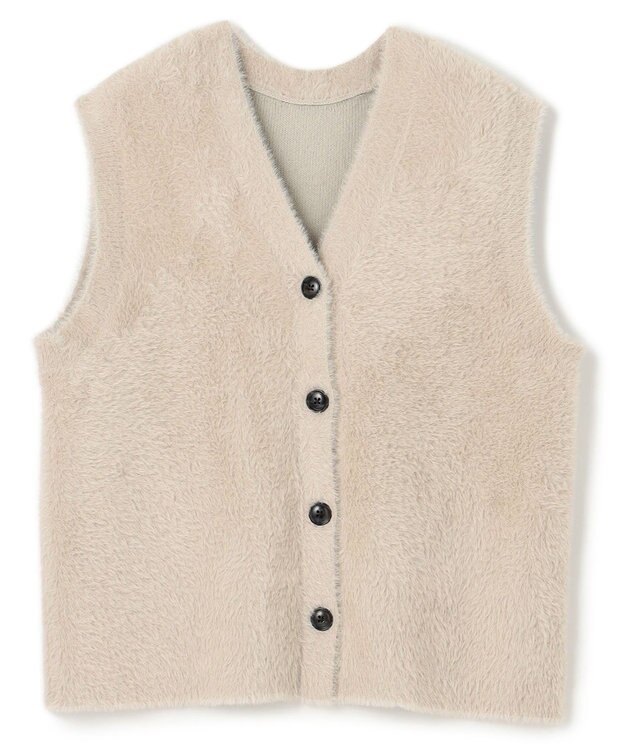 ナイロンシャギー カーディガン ベスト / UNFILO | ファッション通販