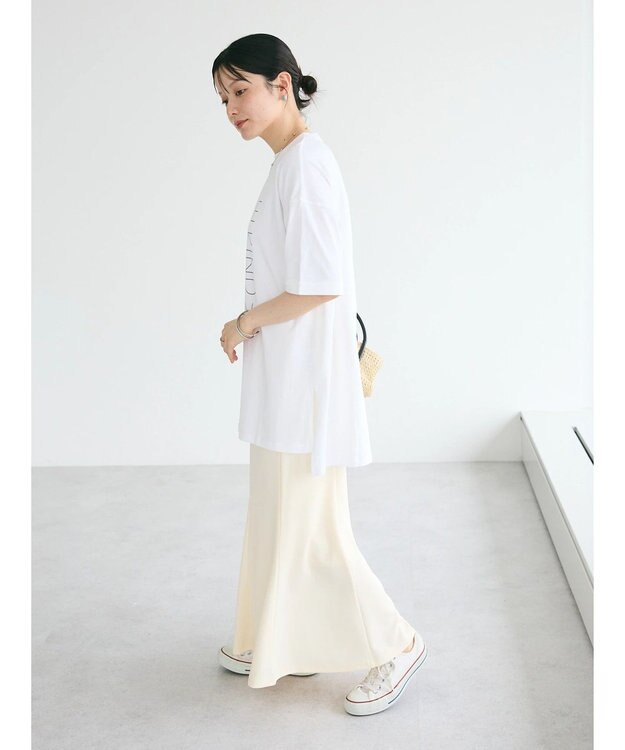 CRAFT STANDARD BOUTIQUE シルケット天竺　スクエアＰＴ　ＢＩＧ　Ｔｅｅ　Ｓ／Ｓ Off White