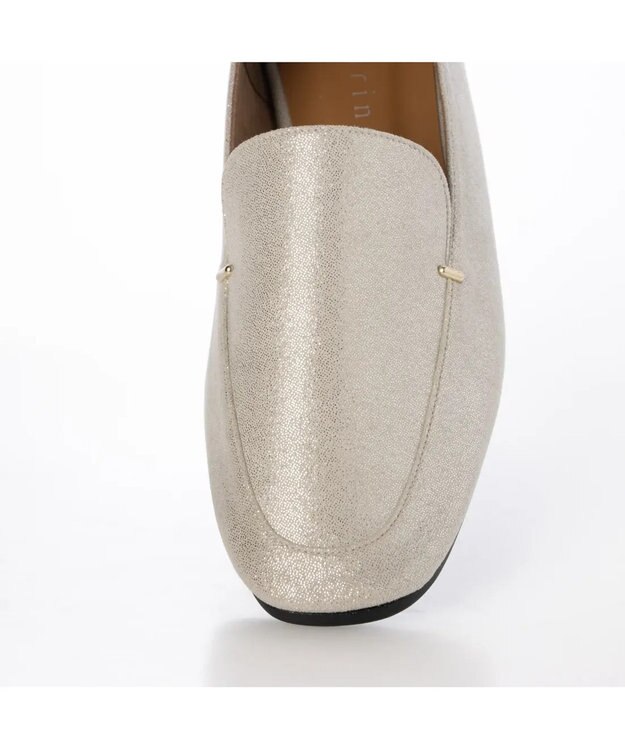 MODE ET JACOMO <carino>スクエアトゥフラットシューズ シルバー