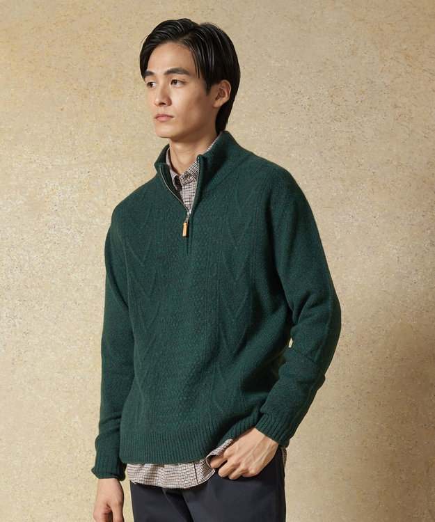 Cash Lamb's Wool】ケーブルハーフジップ ニット / J.PRESS MEN | ファッション通販 【公式通販】オンワード・クローゼット