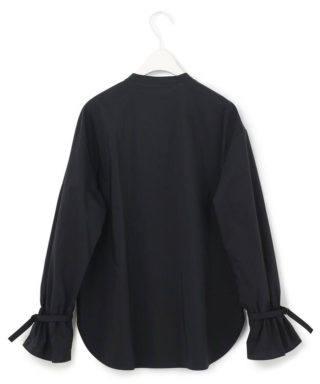 ICB 【洗える】エコナイロンストレッチ プルオーバーブラウス ネイビー系