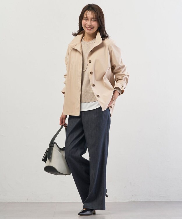 J.PRESS LADIES 【2way】キャンバス ショルダー バッグ ブラック系