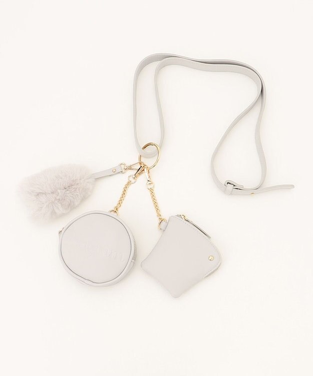 GRACE CONTINENTAL マルチストラップバッグ グレー