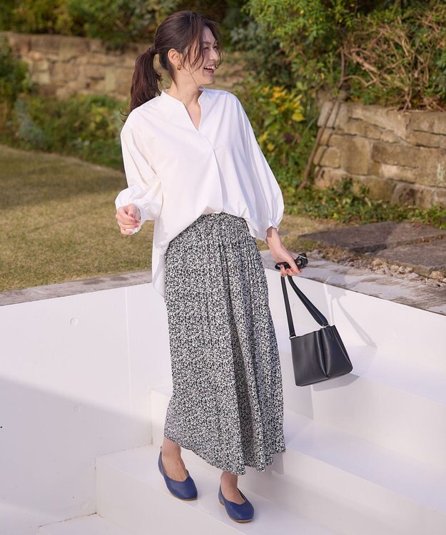 ANY 【WEB限定】【UVカット/抗菌防臭/速乾】エニィファンクション　スキッパーブラウス オフ