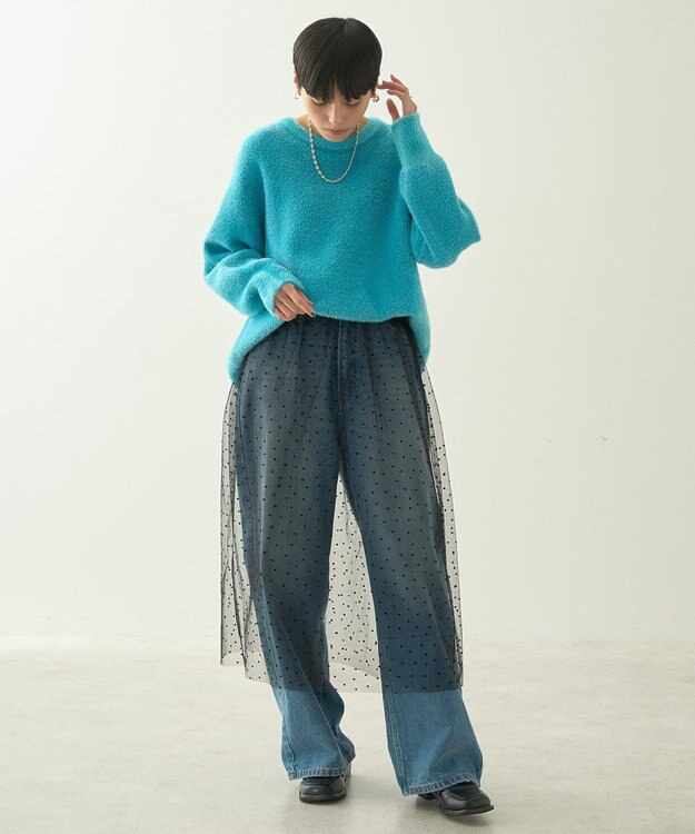 AMERICAN HOLIC フェアリーニットプルオーバー Turquoise Blue