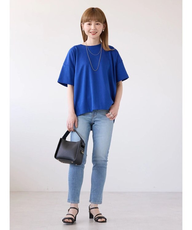 AMERICAN HOLIC 接触冷感バックタックポンチプルオーバー Blue