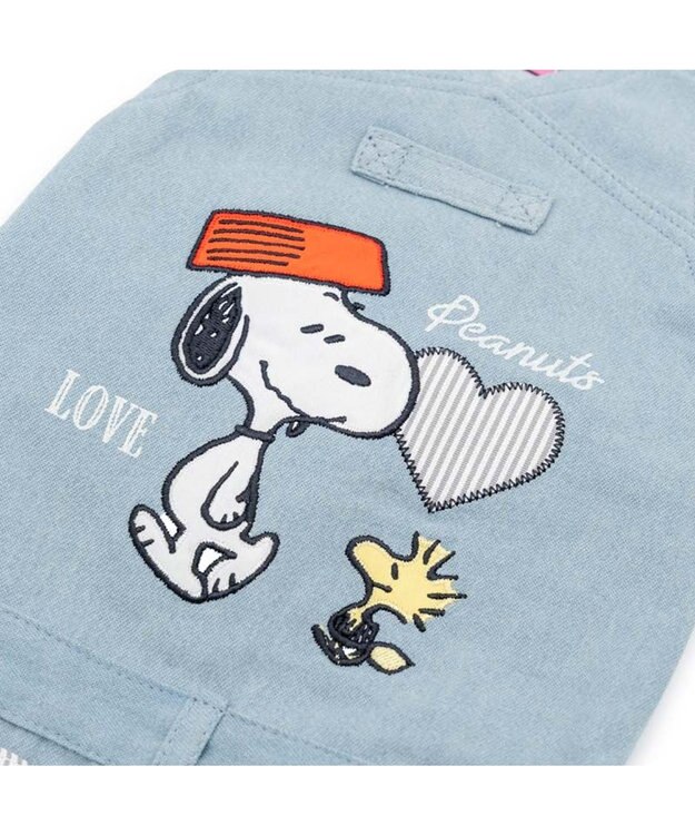 PET PARADISE スヌーピー ライトデニム オーバーオール 中型犬 大型犬 ライトインディゴブルー