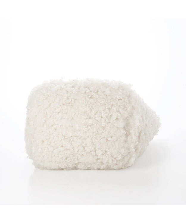 UNBILLION カシュカシュ cachecache / フェイクファー×チェック柄リバーシブルトート アイボリー