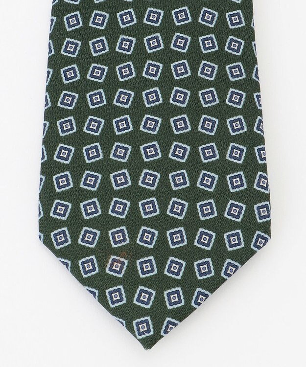 J.PRESS MEN 【ADAMLEY】ブロック小紋 ネクタイ グリーン系7