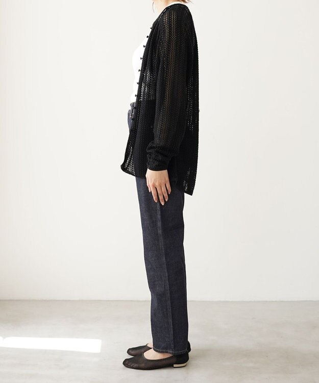 woadblue ＜坪田あさみさんコラボ＞ワイドテーパード  デニムパンツ RIGIDBLUE