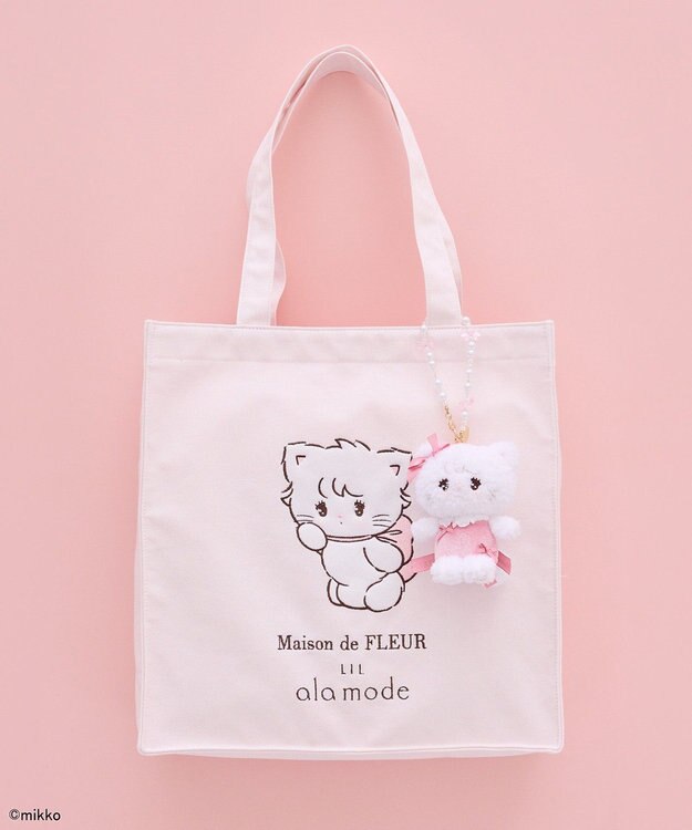 Maison de FLEUR Lil ala mode スクエアトートバッグ Light Pink