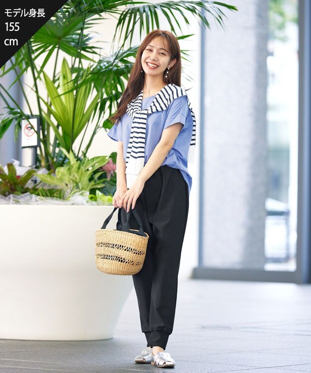 Tiaclasse 【洗える】バイオシルケットカットソープルオーバー サックス