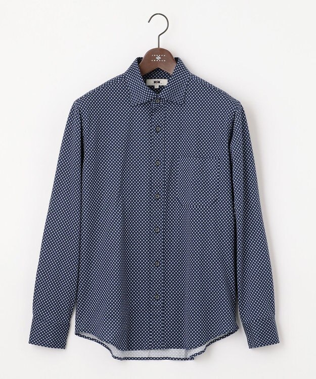 JOSEPH ABBOUD 【快適な着心地・イージーケア】ジャージーシャツ ネイビー系5
