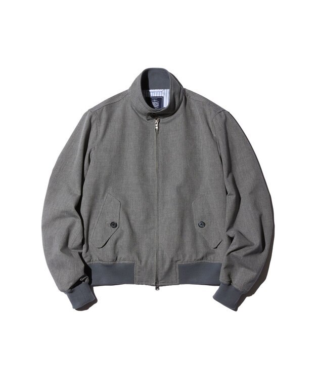J.PRESS MEN 【J.PRESS ORIGINALS】Magic Cuba Wool Cotton hopsack Golf Jacket / Made in Japan ライトグレー系