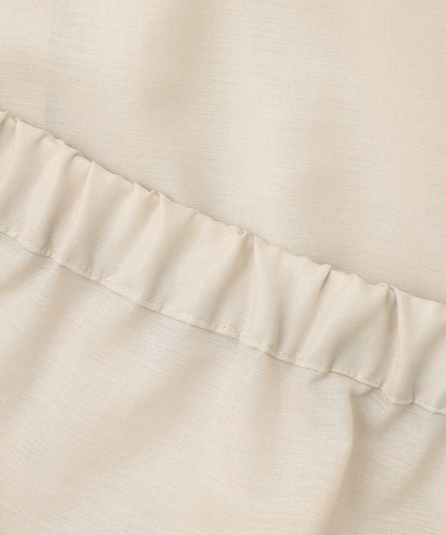 自由区 【洗える・XSサイズあり】シアーシャイニー ジャケット ベージュ系