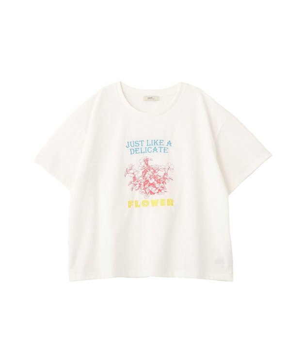 earth music&ecology 刺繍Tシャツ A