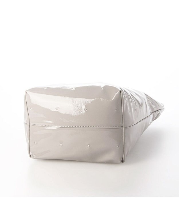 UNBILLION カシュカシュ cachecache / エナメル2wayトート ライトグレー