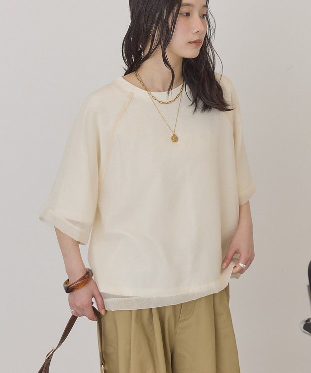 AMERICAN HOLIC シアーレイヤードプルオーバー Ivory