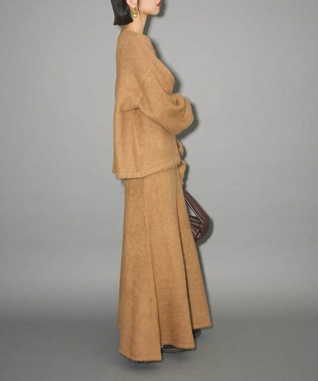 Green Parks ナローニットスカート Beige