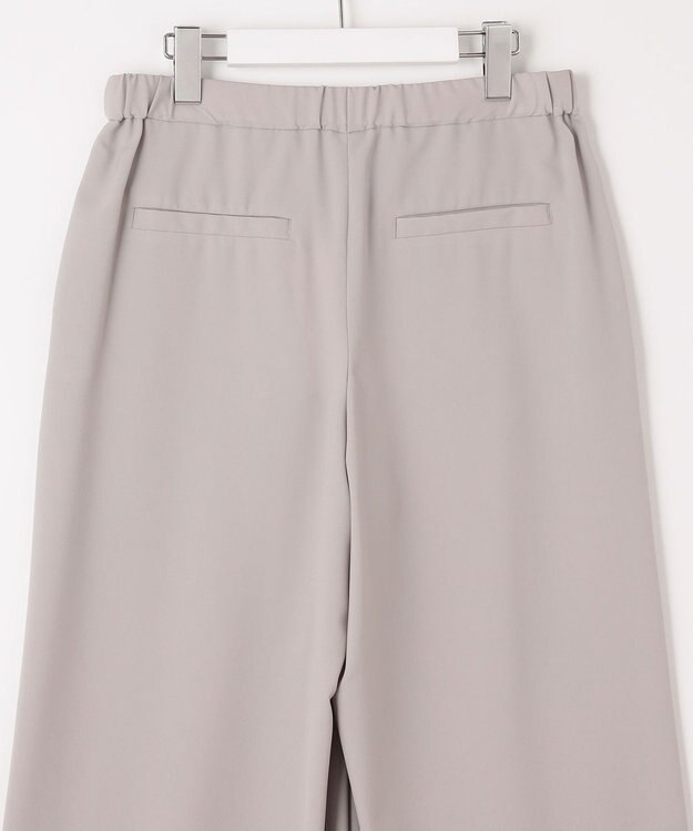 自由区 【洗える・XSサイズあり】ライト2WAYストレッチワイド パンツ グレー系