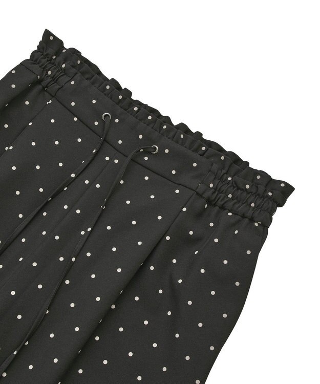 earth music&ecology リラックスドットパンツ Black