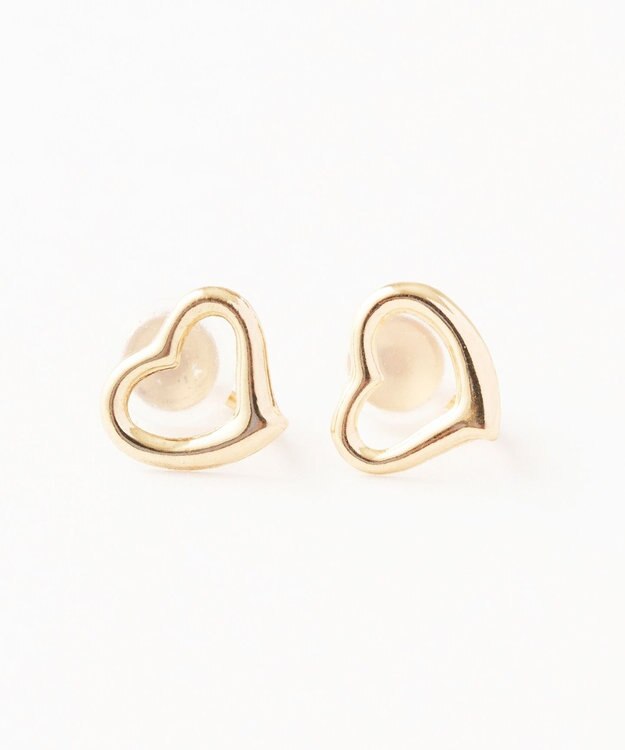 Phoebe 【K10】オープンハートイヤリング ゴールド
