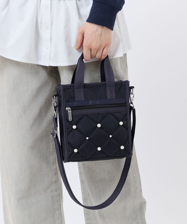 LeSportsac MINI N/S TOTE W/ PEARLS/ディープシーパール ディープシーパール