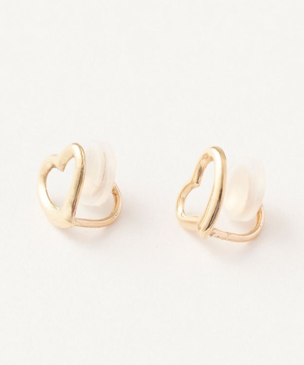 Phoebe 【K10】オープンハートイヤリング ゴールド