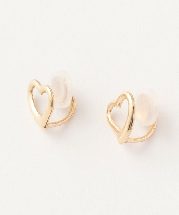 Phoebe 【K10】オープンハートイヤリング ゴールド