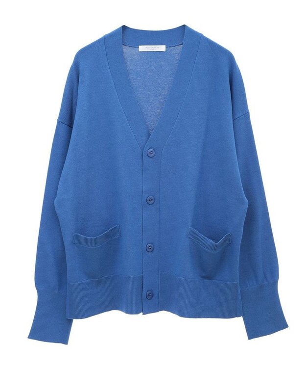 Green Parks 洗える　Ｖネックカーディガン Blue