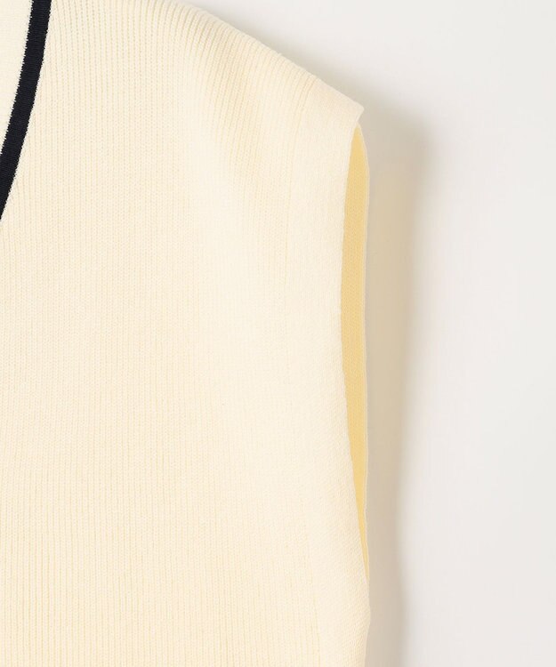 ANY L 【洗濯機可能】チルデンニットベスト アイボリー系