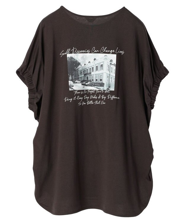 AMERICAN HOLIC フォトプリントカットチュニック Brown