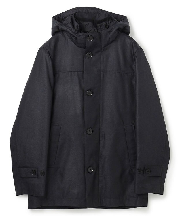 JOSEPH HOMME 新素材【4WAY】ライトラスターシャンブレー　ダウンコート カーキ系