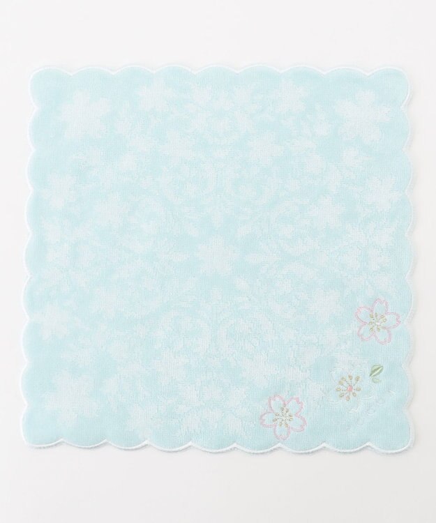 TOCCA SPRING FLOWER HANDKERCHIEF ハンカチ スカイブルー系