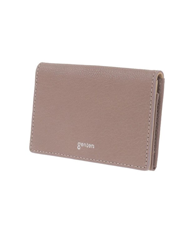 genten フレスコ 名刺入れ ローズグレー